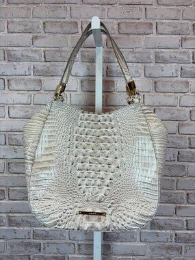 Brahmin White Handbag One Size